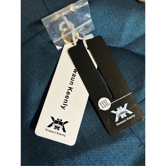 Kowaun Keenly Asian NWT Men's Pride Sports Coat, Blazer Jacket Iridescent Blue - Picture 7 of 8